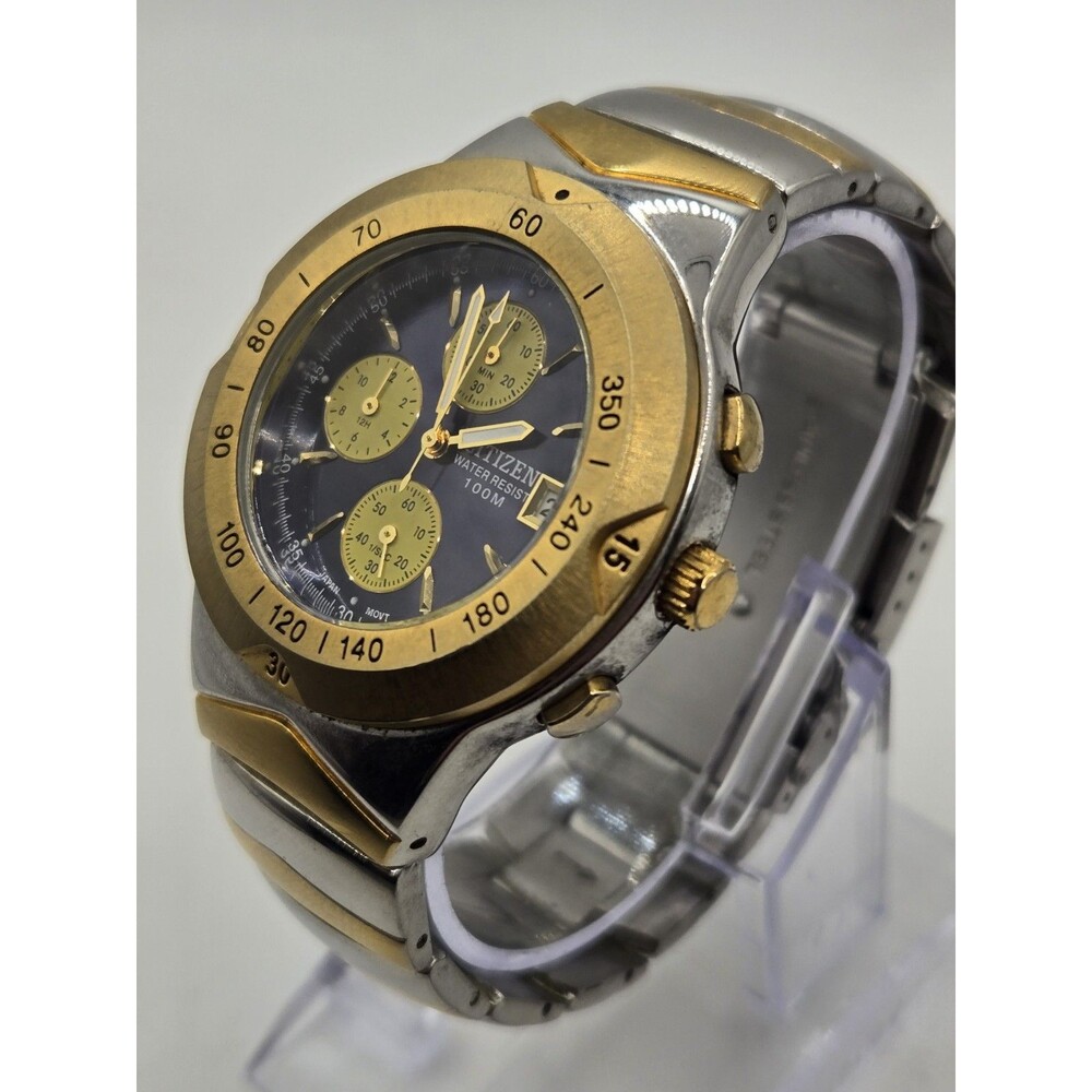 Citizen Promaster 39mm Chronograph Dive Watch + Box. New Battery. 7.25" Band - Picture 6 of 15